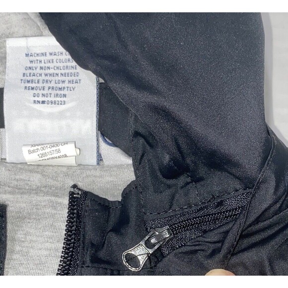 Magellan Windbreaker Rain Hoodie Jacket Youth 8 Full Zip Black with Zipper Lined - Picture 4 of 7